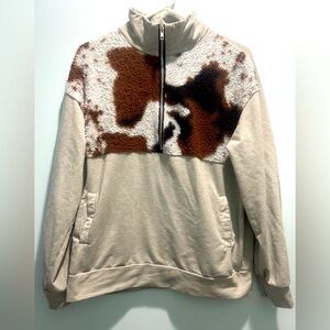 Cow print jacket